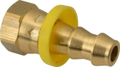 Dixon Valve & Coupling - 3/8" ID 1/4 NPSM Barbed Push On Female Connector - Brass - Americas Industrial Supply