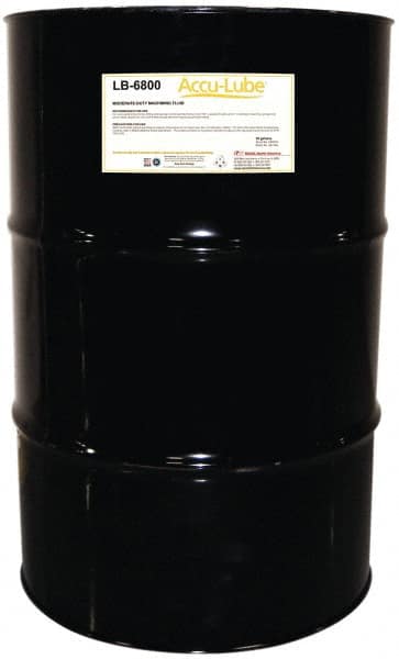 Accu-Lube - Accu-Lube LB-6800, 55 Gal Drum Cutting & Sawing Fluid - Natural Ingredients, For Cutting, Grinding - Americas Industrial Supply