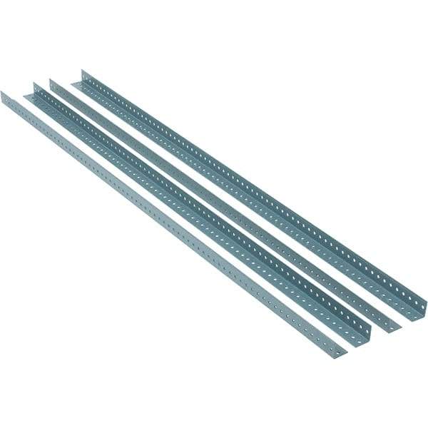 Value Collection - 1.92" Wide, 72 High, Open Shelving Accessory/Component - 13 Gauge Steel, Powder Coat Finish, Use with High Capacity Storage Racks - Americas Industrial Supply