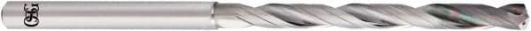 OSG - 6.4mm, 140° Point, Spiral Flute, Solid Carbide Taper Length Drill Bit - EgiAs Finish, 70mm Flute Length, 125mm OAL, Series 6520 - Americas Industrial Supply
