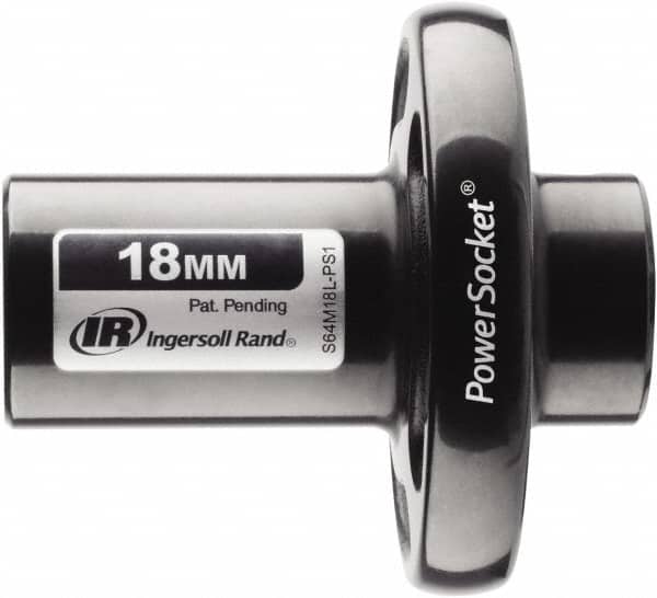 Ingersoll-Rand - 1/2" Drive 18mm Standard Magnetic Nonsparking Universal Impact Socket - 6 Points, 3-1/10" OAL - Americas Industrial Supply