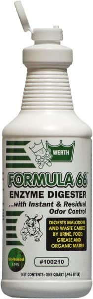 Werth Sanitary Supply - 1 Qt Bottle Odor Neutralizer - Liquid, Fresh Scent, Concentrated, Environmentally Safe - Americas Industrial Supply