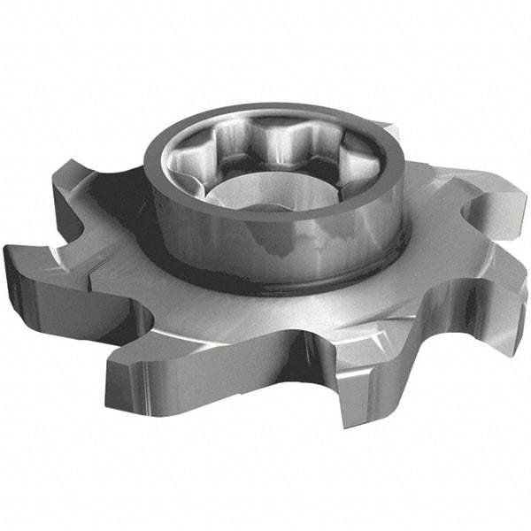 Iscar - SD D Grade IC908 Carbide T-Slot Milling Tip Insert - TiAlN Finish, 1-1/2" Cutting Diam, 0.008" Cnr Rad - Americas Industrial Supply