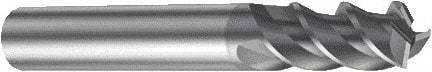Sandvik Coromant - 8mm, 3 Flute, Solid Carbide, Corner Radius End Mill - 63mm OAL, 45° Helix, Right Hand Flute, 16mm LOC, Right Hand Cut - Americas Industrial Supply