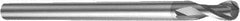 Sandvik Coromant - 3mm Diam, 5mm LOC, Solid Carbide Ball End Mill - 100mm OAL, 3mm Shank Diam, Ball Flute - Americas Industrial Supply