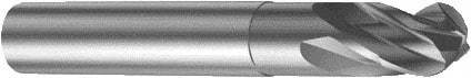 Sandvik Coromant - 6mm Diam, 6mm LOC, 4 Flute Solid Carbide Ball End Mill - 57mm OAL, 6mm Shank Diam, Ball Flute - Americas Industrial Supply