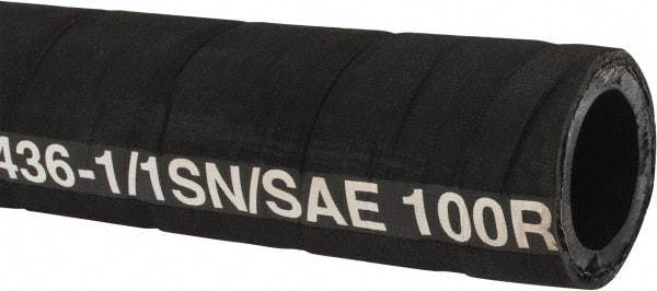 Parker - -20 Hose Size, 1-1/4" ID, 900 psi Work Pressure Hydraulic Hose - Synthetic Rubber, -40°F to 212°F - Americas Industrial Supply