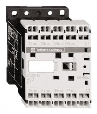 Schneider Electric - 2NC/2NO, 24 VAC at 50/60 Hz Control Relay - 17 V - Americas Industrial Supply