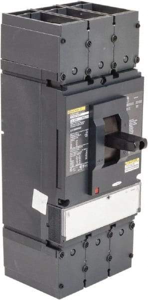 Square D - 600 Volt, 600 Amp, Automatic Molded Case Switch - 3 Pole, 100 at 480 VAC, 125 at 240 VAC, 50 at 600 VAC kA Interrupting Rating, Line/Load Lug Connection - Americas Industrial Supply