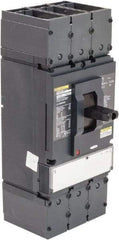 Square D - 600 Volt, 600 Amp, Automatic Molded Case Switch - 3 Pole, 100 at 480 VAC, 125 at 240 VAC, 50 at 600 VAC kA Interrupting Rating, Line/Load Lug Connection - Americas Industrial Supply