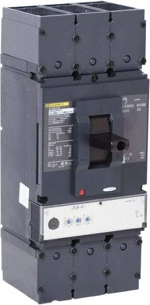 Square D - 600 Amp, 600 VAC, 3 Pole, Panel Mount Molded Case Circuit Breaker - Electronic Trip, Multiple Breaking Capacity Ratings, 2 AWG - Americas Industrial Supply