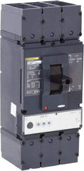 Square D - 600 Amp, 600 VAC, 3 Pole, Panel Mount Molded Case Circuit Breaker - Electronic Trip, Multiple Breaking Capacity Ratings, 2 AWG - Americas Industrial Supply