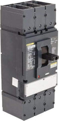 Square D - 600 Volt, 400 Amp, Automatic Molded Case Switch - 3 Pole, 18 at 600 VAC, 35 at 480 VAC, 65 at 240 VAC kA Interrupting Rating, Line/Load Lug Connection - Americas Industrial Supply