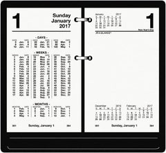 AT-A-GLANCE - 730 Sheet, 3-1/2 x 6", Financial Desk Calendar Refill - White - Americas Industrial Supply
