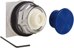 Schneider Electric - Flush Pushbutton Switch Operator - Blue, Round Button, Nonilluminated - Americas Industrial Supply