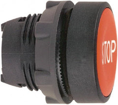 Schneider Electric - 22mm Mount Hole, Flush, Pushbutton Switch Only - Round, Red Pushbutton, Nonilluminated, Momentary (MO) - Americas Industrial Supply