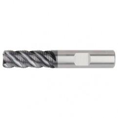 3/4x3/4x7/8x3-1/2 .050R 4FL Carbide Roughing End Mill-Weldon Shank-AlTiN - Americas Industrial Supply