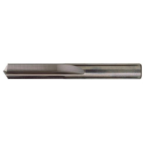 1/2″ Dia. × 1/2″ Shank × 2-1/4″ Flute Length × 3-3/4″ OAL, Stub, 140°, Bright, 2xD Flute, Round Solid Carbide Drill - Exact Industrial Supply
