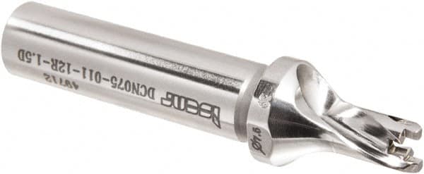 Iscar - 7.5 to 7.9mm Diam, 1.5xD, 11mm Max Drill Depth, 12mm Shank Diam, 70.9mm OAL, Replaceable Tip Drill - 2.7913" OAL, 1.5xD Drill Depth by Diam Ratio - Americas Industrial Supply