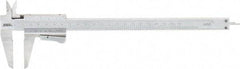 SPI - 0 to 200mm Stainless Steel Vernier Caliper - 0.02mm Graduation, 1.97" Jaw Depth, 0.0015" Accuracy, Includes NIST Traceability Certificate - Americas Industrial Supply