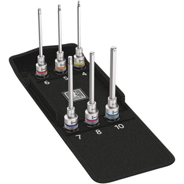Wera - Hex & Torx Bit Socket Sets Type: Hex Bit Socket Set Drive Size: 1/2 - Americas Industrial Supply