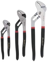 Blackhawk by Proto - 3 Piece Rib Lock Plier Set - Comes in Pouch - Americas Industrial Supply
