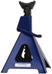 Value Collection - 6 Ton Load Capacity Ratcheting Jack Stand - 15-3/8 to 24-1/4 Inch High, 11-1/4 Inch Base Diameter x 9-1/4 Inch Long x 10-5/8 Inch Wide Chassis - Americas Industrial Supply