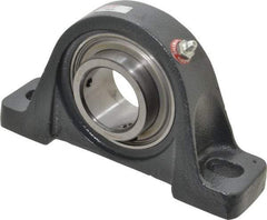 Browning - 1-11/16" ID, 7-3/8" OAL x 4-1/4" OAH Pillow Block - 5,139 Lb Static Cap, 7,901 Lb Dyn Cap, 5-21/32" Btw Mnt Hole Ctrs, 2-1/8" Base-to-Ctr Ht, Cast Iron - Americas Industrial Supply