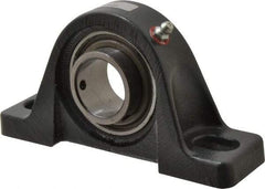 Browning - 1-1/4" ID, 6-3/16" OAL x 3-5/32" OAH Pillow Block - 2,567 Lb Static Cap, 4,381 Lb Dyn Cap, 4-5/8" Btw Mnt Hole Ctrs, 1-9/16" Base-to-Ctr Ht, Cast Iron - Americas Industrial Supply