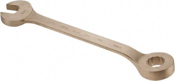 Ampco - 1-13/16" 12 Point Offset Combination Wrench - 15° Offset Angle, 22-3/4" OAL, Aluminum Bronze, Plain Finish - Americas Industrial Supply