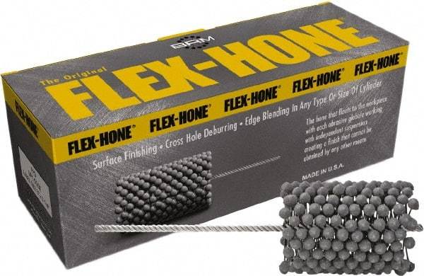 Brush Research Mfg. - 3-3/4" to 4" Bore Diam, 0.8333333 Grit, Aluminum Oxide Flexible Hone - Extra Fine, 13-1/2" OAL - Americas Industrial Supply