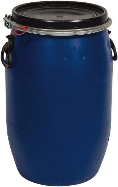 SEYMOUR-MIDWEST - 15 Gal, Polypropylene Round Blue Bucket/Pail - Handle & Lid Included - Americas Industrial Supply