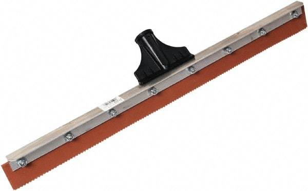SEYMOUR-MIDWEST - 24-3/8" Rubber Blade Floor Squeegee - Threaded End, Single Edge, Aluminum Holder - Americas Industrial Supply
