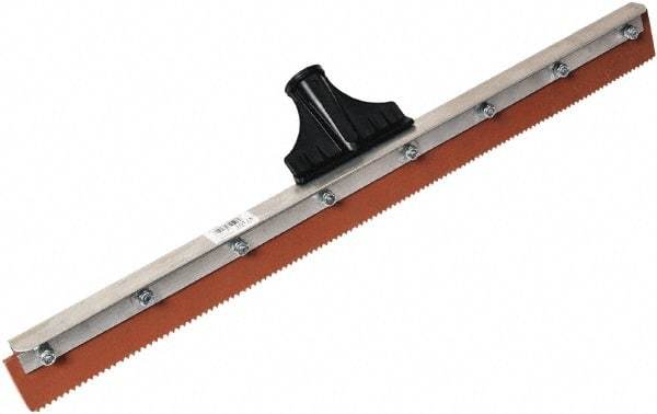 SEYMOUR-MIDWEST - 23-15/16" Rubber Blade Floor Squeegee - Threaded End, Single Edge, Aluminum Holder - Americas Industrial Supply