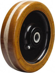 Hamilton - 8 Inch Diameter x 2 Inch Wide, Phenolic Caster Wheel - 1,750 Lb. Capacity, 2-3/16 Inch Hub Length, 3/4 Inch Axle Diameter, Straight Roller Bearing - Americas Industrial Supply