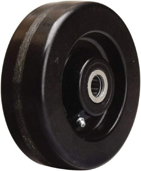 Hamilton - 6 Inch Diameter x 2 Inch Wide, Phenolic Caster Wheel - 1,200 Lb. Capacity, 2-3/16 Inch Hub Length, 5/8 Inch Axle Diameter, Straight Roller Bearing - Americas Industrial Supply