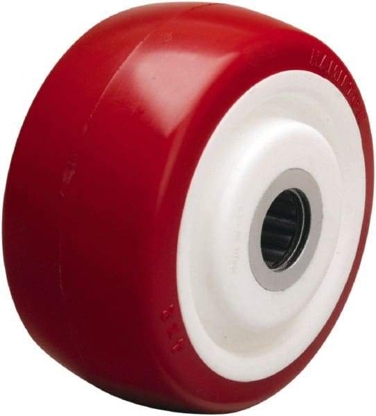 Hamilton - 4 Inch Diameter x 2 Inch Wide, Polyurethane on Polypropylene Caster Wheel - 500 Lb. Capacity, 2-3/16 Inch Hub Length, 5/8 Inch Axle Diameter, Straight Roller Bearing - Americas Industrial Supply