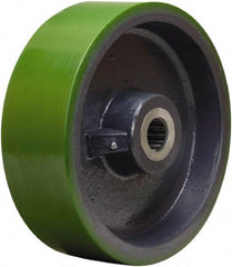 Hamilton - 12 Inch Diameter x 4 Inch Wide, Polyurethane on Cast Iron Caster Wheel - 4,800 Lb. Capacity, 4-1/4 Inch Hub Length, 1-1/2 Inch Axle Diameter, Straight Roller Bearing - Americas Industrial Supply