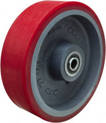 Hamilton - 10 Inch Diameter x 3 Inch Wide, Polyurethane on Cast Iron Caster Wheel - 3,600 Lb. Capacity, 3-1/4 Inch Hub Length, 3/4 Inch Axle Diameter, Precision Ball Bearing - Americas Industrial Supply