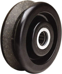 Hamilton - 4 Inch Diameter x 1-1/2 Inch Wide, Phenolic Caster Wheel - 380 Lb. Capacity, 1-5/8 Inch Hub Length, 1-3/16 Inch Axle Diameter, Plain Bore Bearing - Americas Industrial Supply