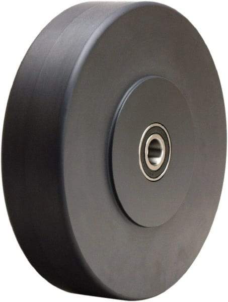 Hamilton - 8 Inch Diameter x 2 Inch Wide, Nylon Caster Wheel - 2,500 Lb. Capacity, 2-1/4 Inch Hub Length, 1/2 Inch Axle Diameter, Stainless Steel Precision Ball Bearing - Americas Industrial Supply