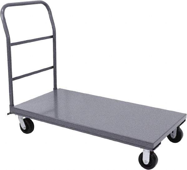 Jamco - 2,000 Lb Capacity Platform Truck - Steel Deck, 48" OAW, 9" Platform Height, Phenolic Casters - Americas Industrial Supply