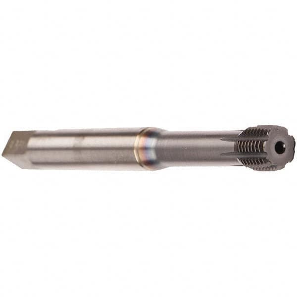 Emuge - M6x1.00 Metric 6HX Bottoming Thread Forming Tap - Cobalt, TiCN Finish, 80mm OAL, 10mm Thread Length, Right Hand Thread, Series InnoForm - Exact Industrial Supply