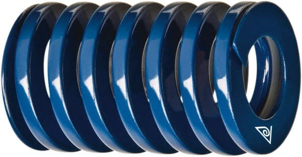 Associated Spring Raymond - 1-1/2" Hole Diam, 3/4" Rod Diam, 3-1/2" Free Length, Blue Die Spring - Americas Industrial Supply