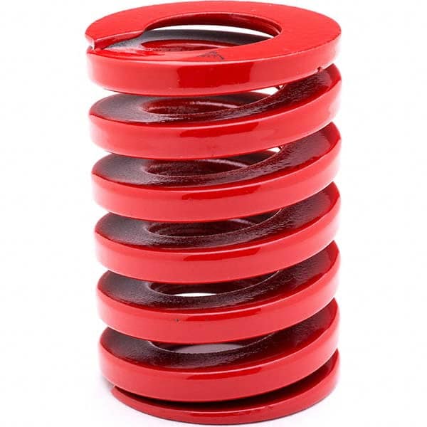 Associated Spring Raymond - 22mm Hole Diam, 11mm Rod Diam, 55mm Free Length, Red Die Spring - Americas Industrial Supply
