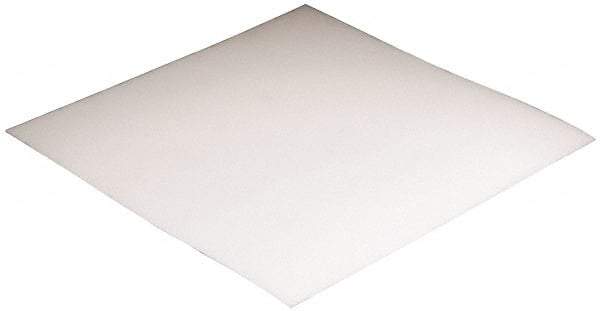 Made in USA - 1/8" Thick x 48" Wide x 8' Long, Polyethylene (HDPE) Sheet - White, ±5% Tolerance - Americas Industrial Supply