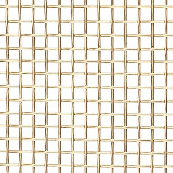 Value Collection - 34 Gage, 0.01 Inch Wire Diameter, 40 x 40 Mesh per Linear Inch, Brass, Wire Cloth - 0.015 Inch Opening Width, 36 Inch Wide, Cut to Length - Americas Industrial Supply