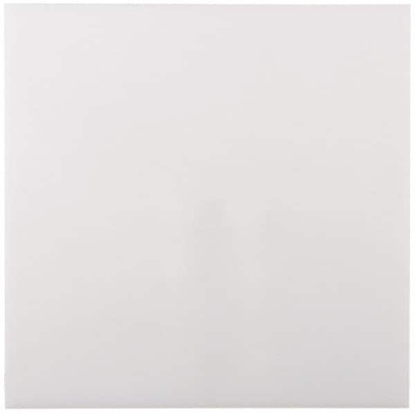 Made in USA - 3/4" Thick x 24" Wide x 2' Long, Polyethylene (UHMW) Sheet - White, ±0.10% Tolerance - Americas Industrial Supply