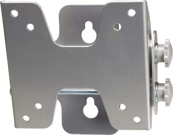 Video Mount - Steel, Flat Panel Tilt Mount For 10 to 23 Inch LCD Monitor - Silver, 25 Lbs. Load Capacity, 15° Max Tilt Angle, Flush Wall Mount Tilting - Americas Industrial Supply