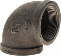 Value Collection - Size 2", Class 150, Malleable Iron Black Pipe 90° Elbow - 150 psi, Threaded End Connection - Americas Industrial Supply